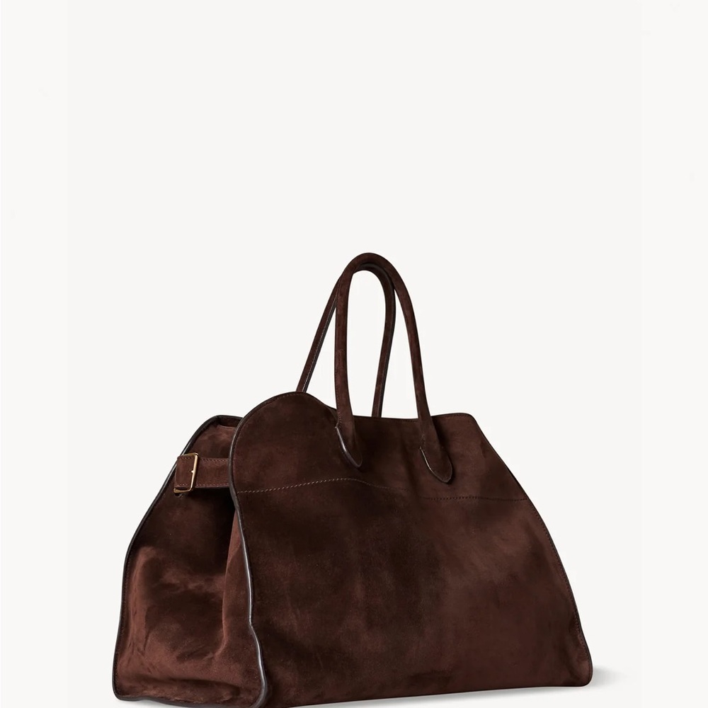 Brown Suede Tote Bag